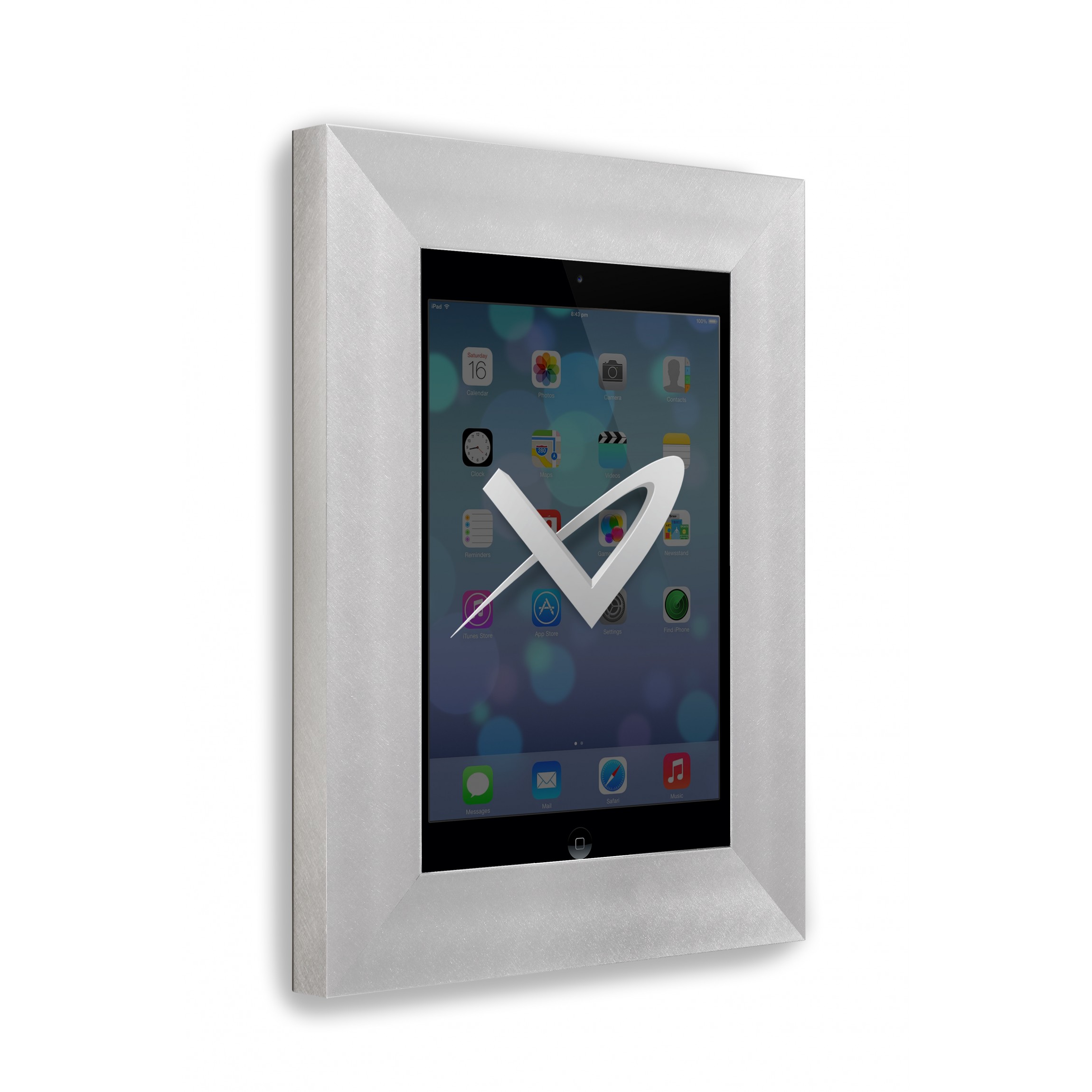 VidaMount Wall Frame - iPad Mini 1/2/3 - Florentine Silver