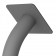 Fixed VESA Floor Stand - VESA Mount Detail - Light Grey