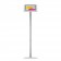 Fixed VESA Floor Stand - 10.9-inch iPad 10th Gen - Light Grey [Full Front View]