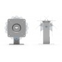 360 Rotate & Tilt Surface Mount - Light Grey [Front Tilted View]