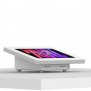 Fixed Tilted 15° Desk / Surface Mount - iPad Mini (6th Gen) - White [Front Isometric View]