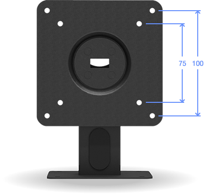 VESA 100-75 Compatible Surface Mount