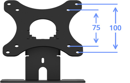 VESA 100-75 Compatible Surface Mount