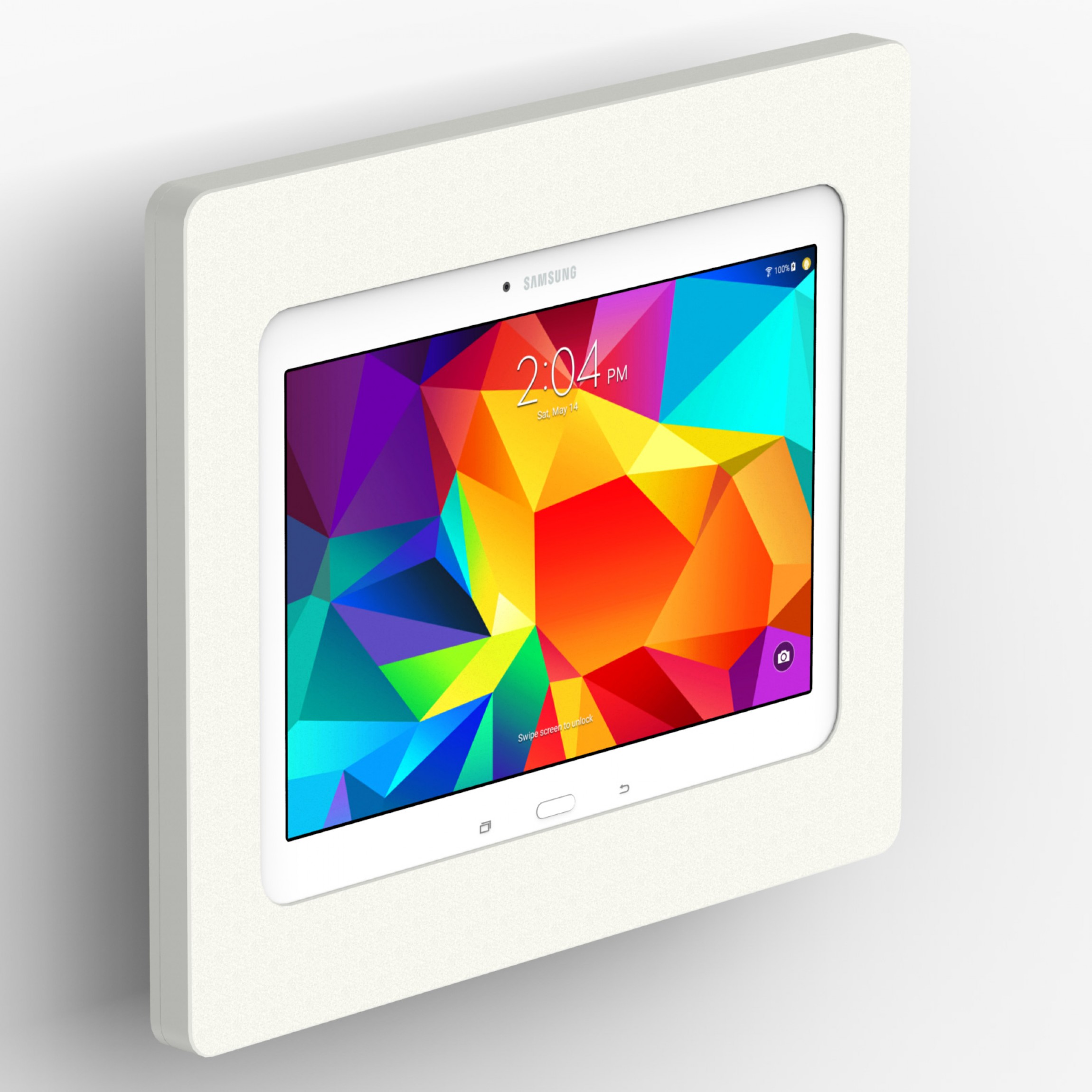 hoofd Potentieel Teleurstelling Tilting Wall Samsung Galaxy Tab 4 10.1 Tablet Mount - White